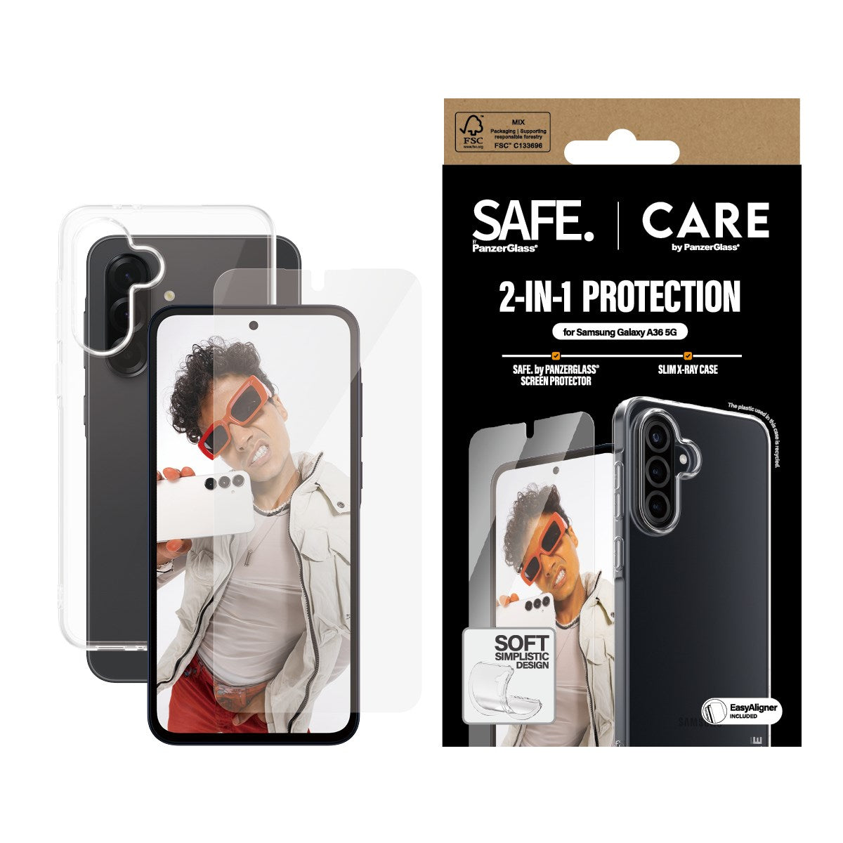 CARE by PanzerGlass® 2-in-1 Bundle Samsung Galaxy A36 5G